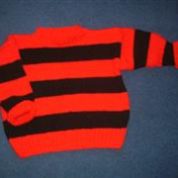 Red And Black Striped Childrens