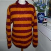 Maroon & Mustard Mohair