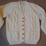 Large Aran Cardigan