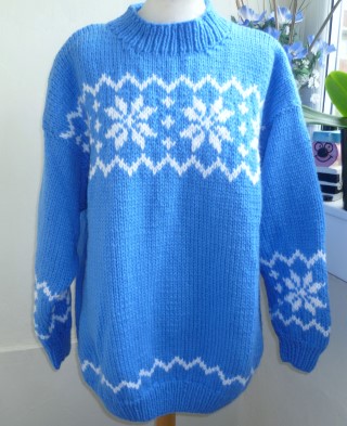 Blue snowflakes | Bexknitwear