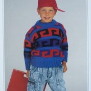 WENDY KNITTING PATTERN LEAFLET 3844 CHILDS CHUNKY SWEATER