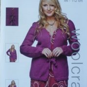 JAROL WOOLCRAFT KNITTING PATTERN 1015 HERITAGE DK CABLE WAIST CARDIGAN