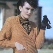 ARGYLL KNITTING PATTERN 1024 FERNMOOR DK BASKET TEXTURE JACKET