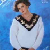 ROBIN KNITTING PATTERN LEAFLET14576 MOHAIR SWEATER DYNASTY