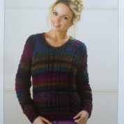 Knitting Pattern James C Brett JB185 Cable Sweater in Marble Chunky