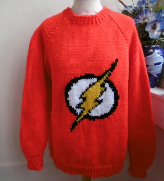 flash superhero #bexknitwear