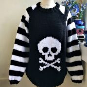 Skull N Crossbones Stripe Sleeves