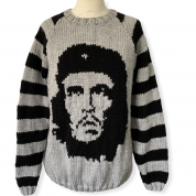 Che Guevara Grey Striped Sleeves